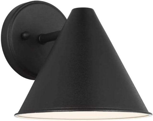 Generation Lighting Crittenden 1 -Light 7.63-in H Black Hardwired Dark Sky Outdoor Wall Light