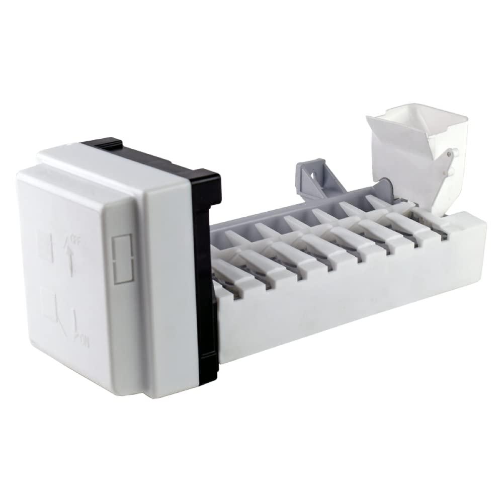 White and Black Electric Ice Maker Replacement for Whirlpool Refrigerators