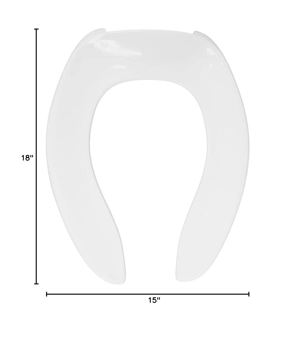 Centoco 500STSCCFE-001 Open Front No Cover Commercial Toilet Seat