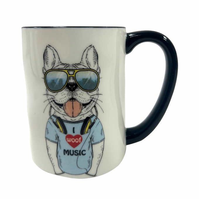 Hipster Animal Coffee Mugs 6pc 17.5 oz. by Signature Housewares