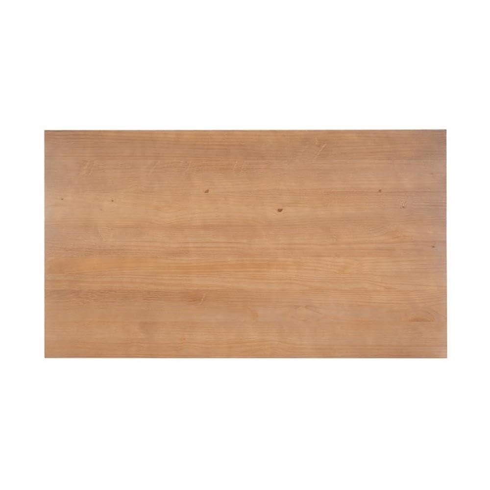 Pemberly Row Transitional Solid Pine Wood Dining Table in Rustic Honey Brown