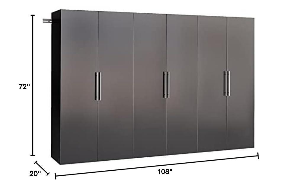 6pc 120" Hangups Storage Cabinet Set White - Prepac