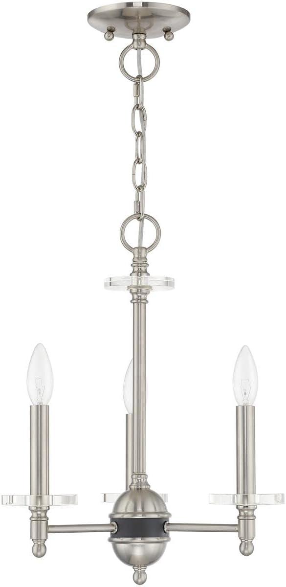 Livex Lighting Bennington 3 - Light Chandelier in  Brushed Nickel