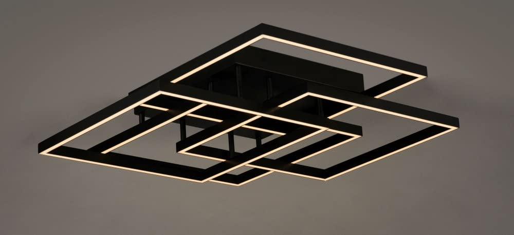 E21518-BK-ET2 Lighting-Traverse-112W 1 LED Flush Mount-31 Inches wide by 6 inches high-Black Finish