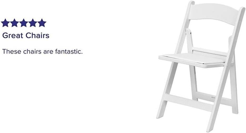 Inbox Zero Hercules Resin Folding Chair - 800LB Weight Capacity Event Chair (Set of 2)