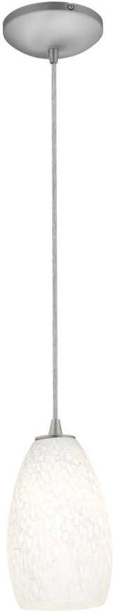 Access Lighting  Japanese Lantern 12 inch Steel Fluorescent Rod Pendant with White Lined Shade