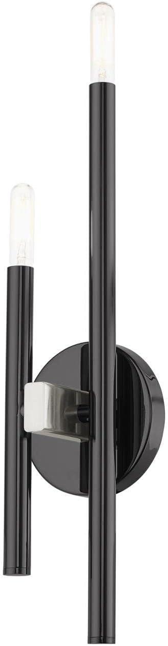 Livex Lighting Denmark 2 - Light Wall Light in  Black Chrome