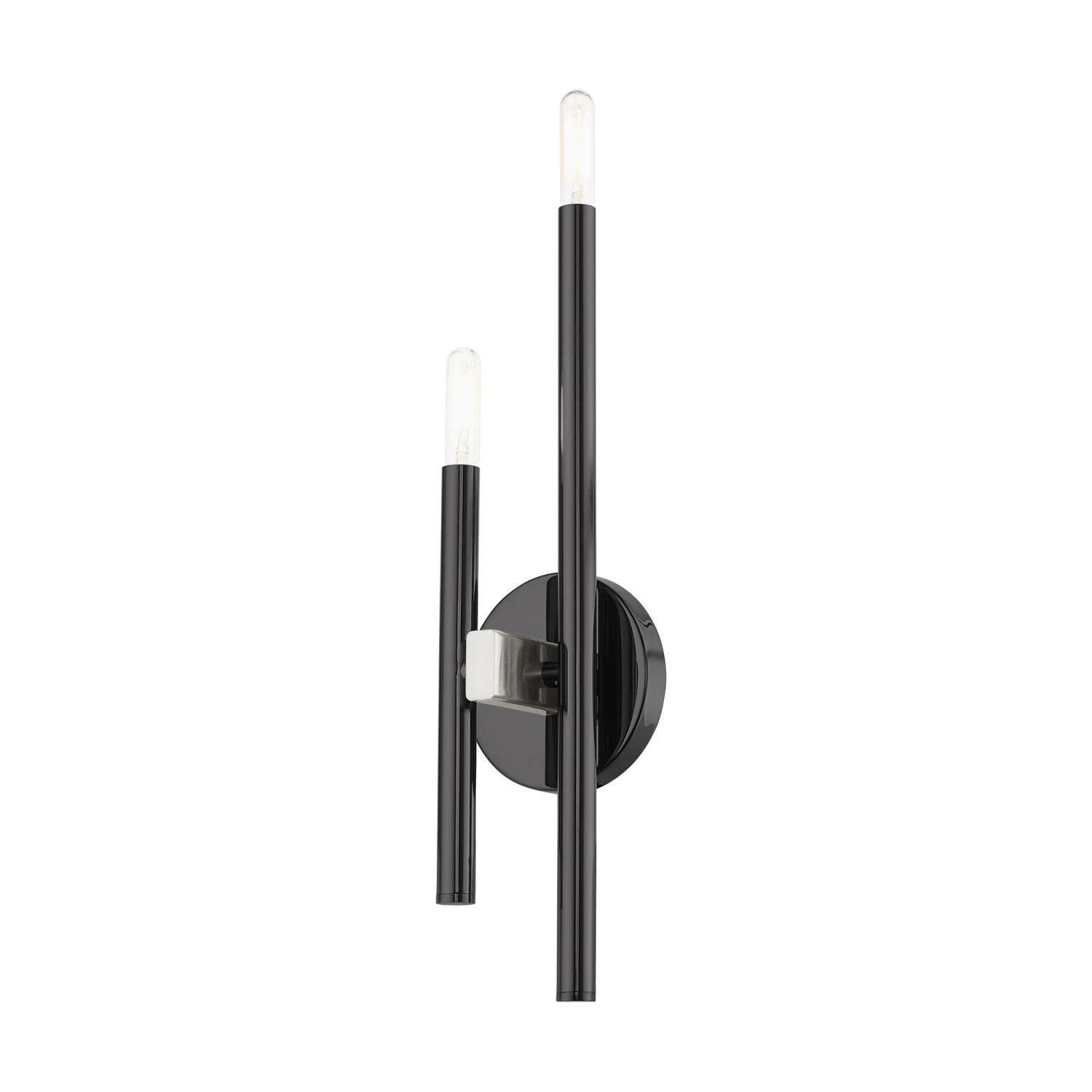 Livex Lighting Denmark 2 - Light Wall Light in  Black Chrome