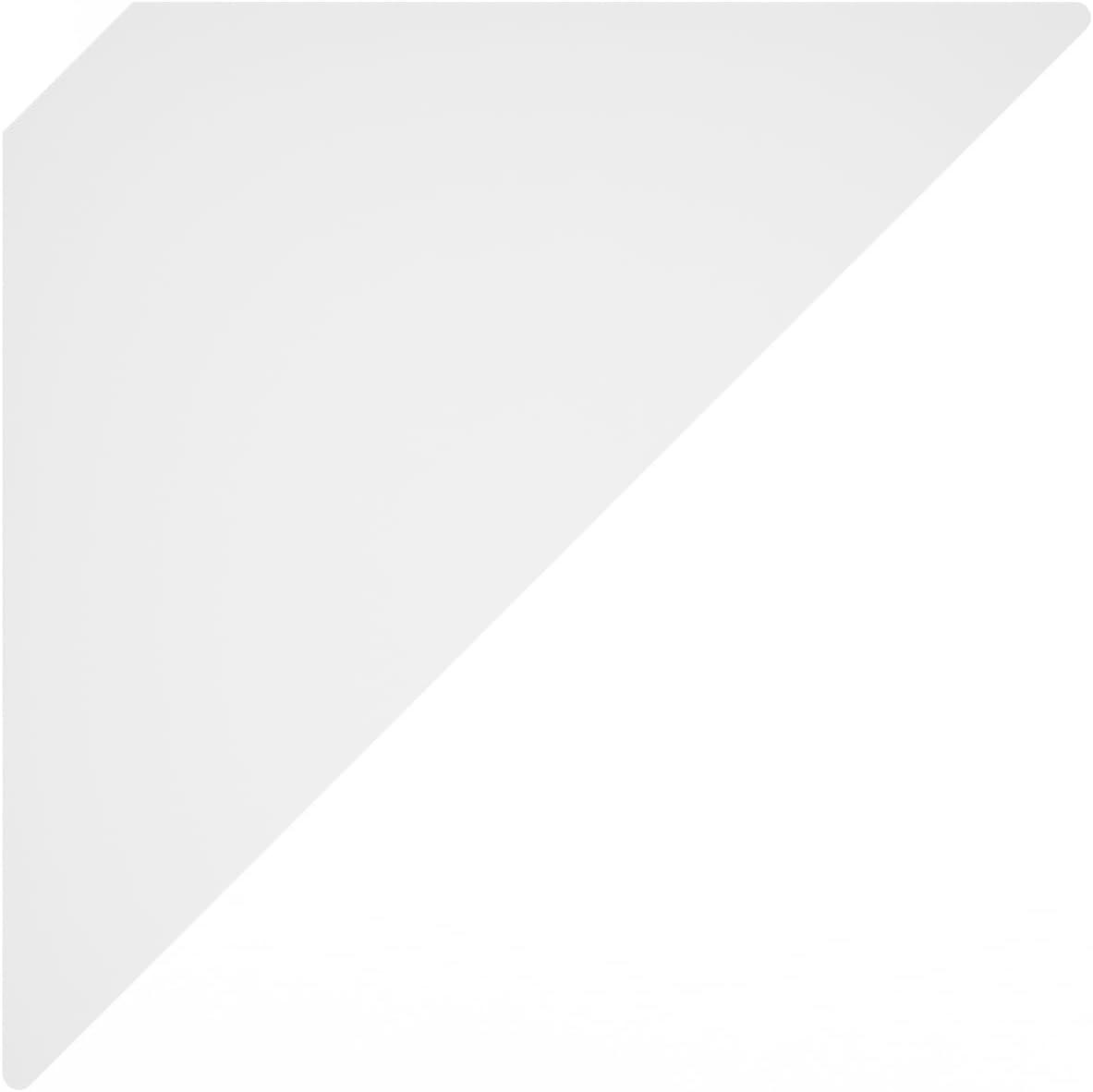 Furinno Triangle Corner Floating Shelves, Wall Mount Display Shelf, White, Set of 3