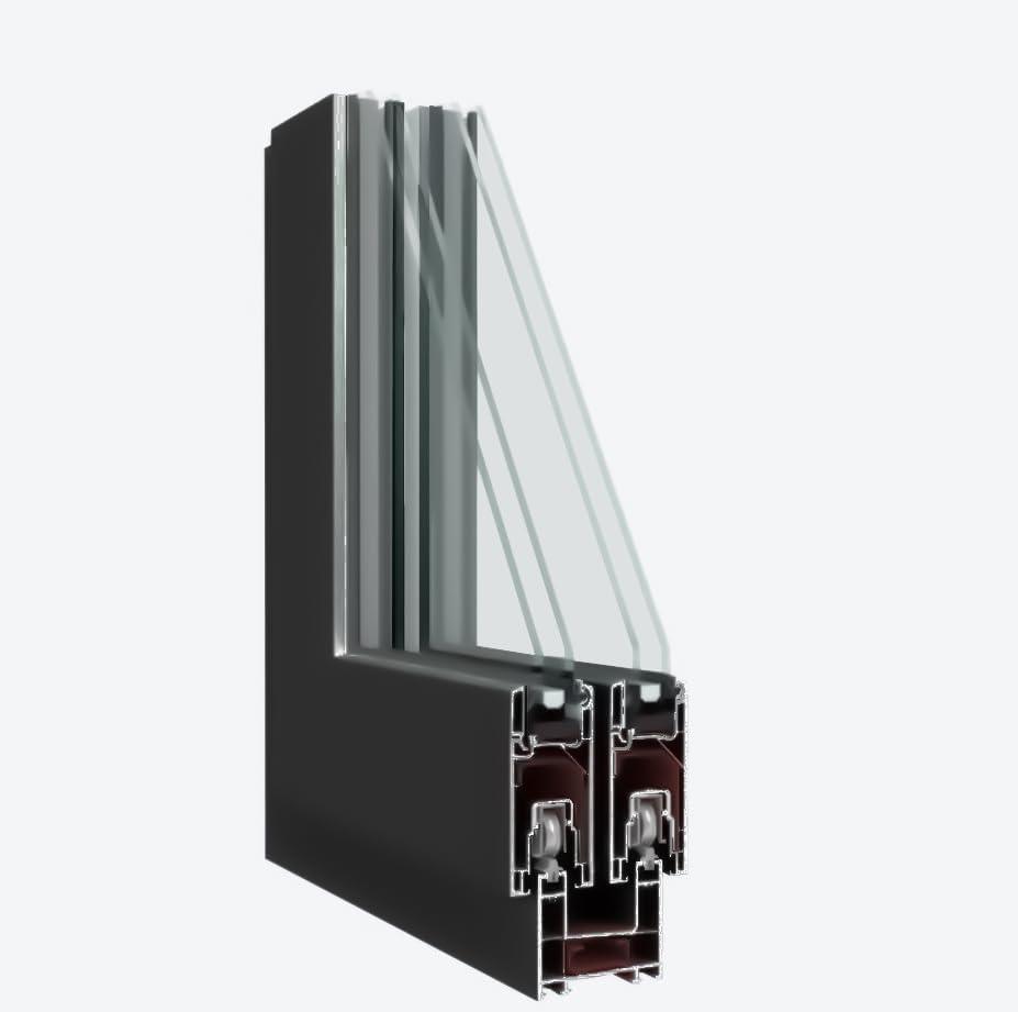 VDomDoors 8166 80'' Double Pane Patio Doors