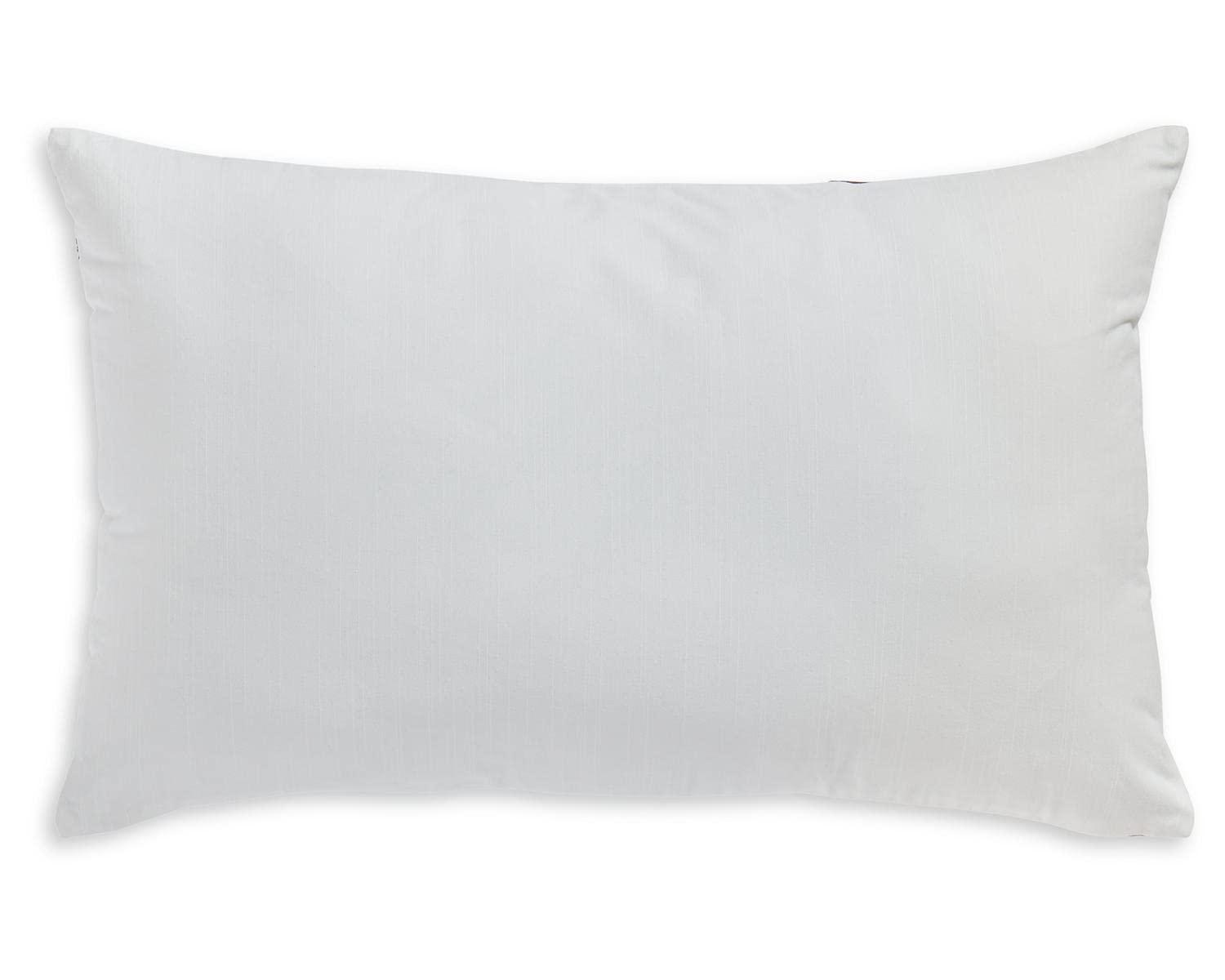 Lanston Rectangular Embroidered Faux Leather Pillow in Caramel White and Black