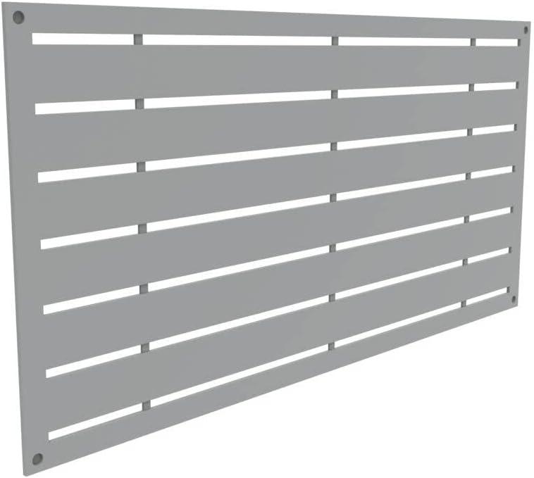Boardwalk Gray Polypropylene Decorative Screen Panel, 2-ft x 4-ft