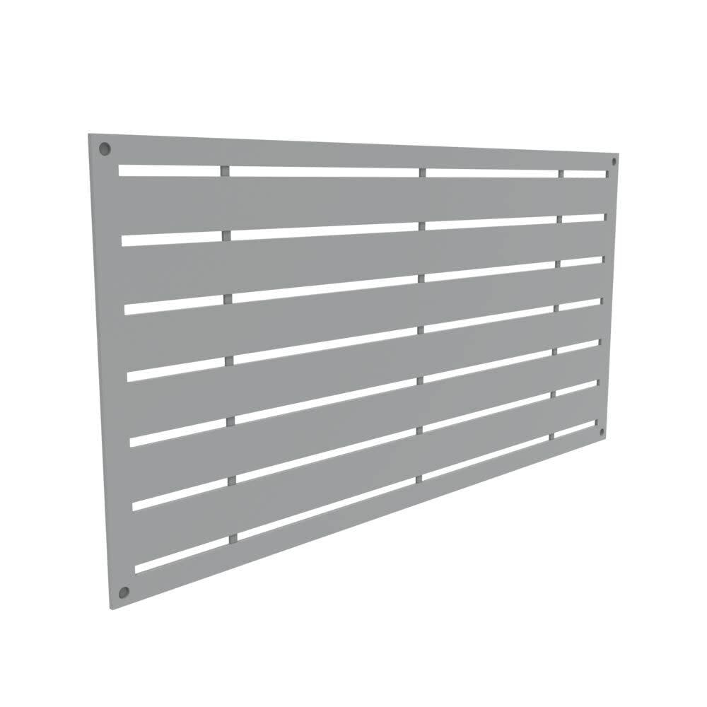 Boardwalk Gray Polypropylene Decorative Screen Panel, 2-ft x 4-ft