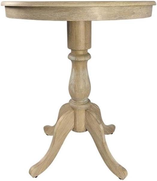 Carolina Living 30" Salem Round Pedestal Bar Table Natural Driftwood