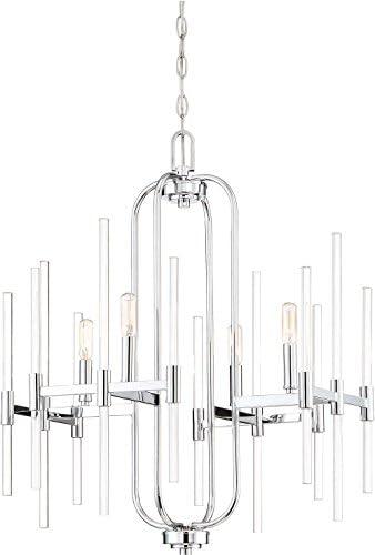 Minka Lavery - Pillar - Chandelier 4 Light Chrome in Transitional Style - 27.75