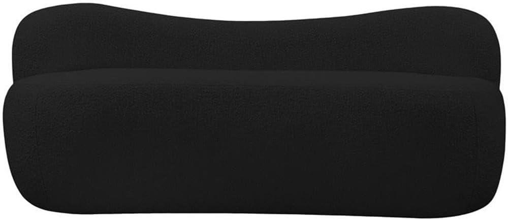 Meridian Furniture Flair Black Boucle Fabric Bench