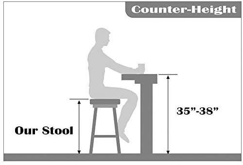 2Xhome PU Leather Modern Bar Stool, Natural (Set of 2)