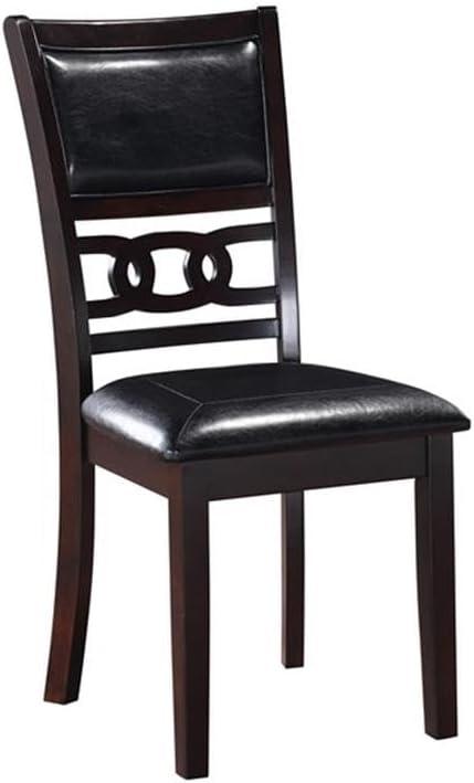 New Classic Furniture Gia Dining Collection with Table & 4 Chairs, Ebony