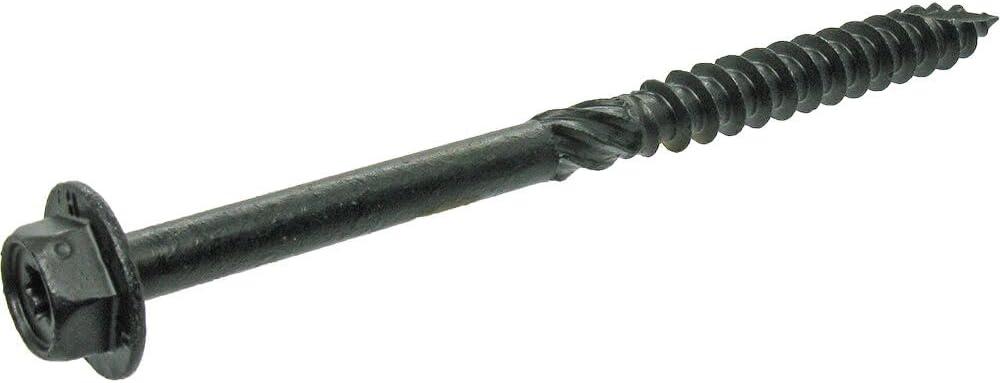Grip-Rite  No. 10 wire x 4.5 in. Star Hex Washer Head Structural Screws, Pack of 25