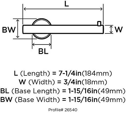 Amerock Arrondi™ Wall Mount Toilet Paper Holder BH26540BBZ