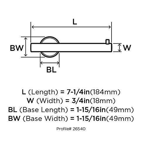 Amerock Arrondi™ Wall Mount Toilet Paper Holder BH26540BBZ