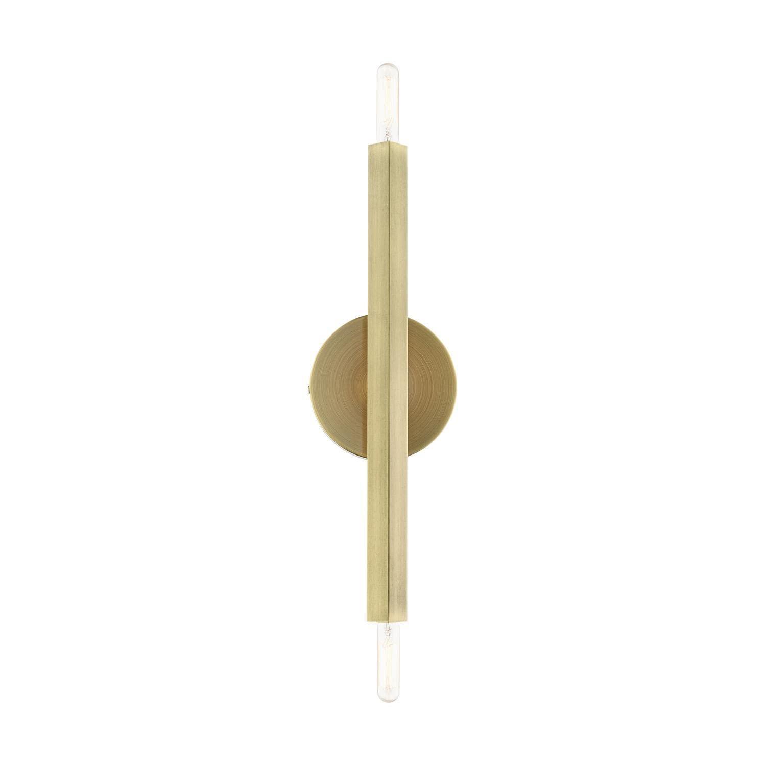 Livex Lighting Moco 2 - Light Wall Light in  Antique Brass