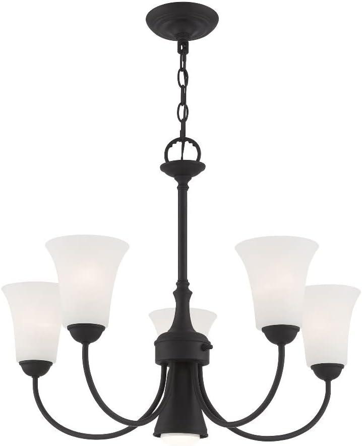Livex Lighting Ridgedale 5 - Light Chandelier in  Black