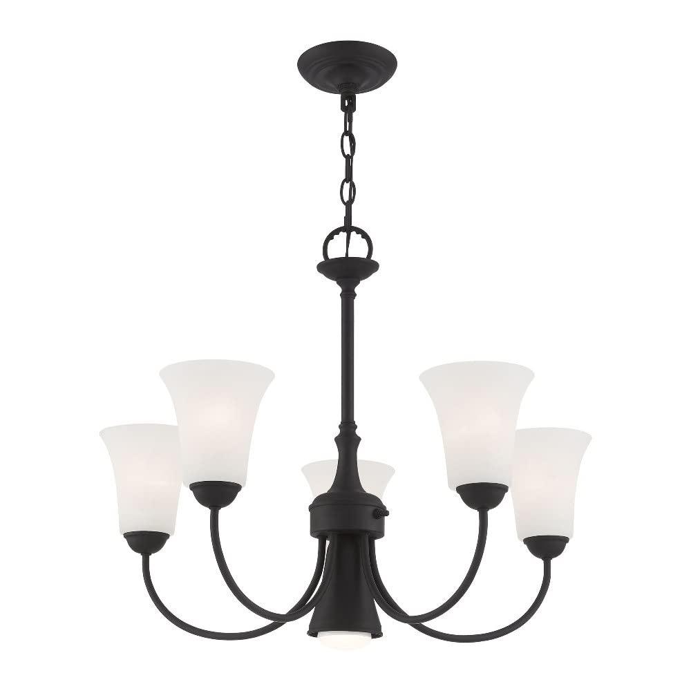 Livex Lighting Ridgedale 5 - Light Chandelier in  Black