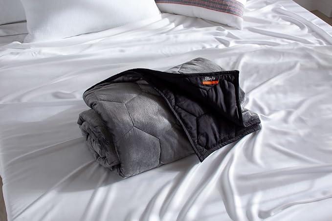 Layla Weighted Blanket with Fleecy Top Layer | Even Weight Distribution | (20lbs, Queen Size)
