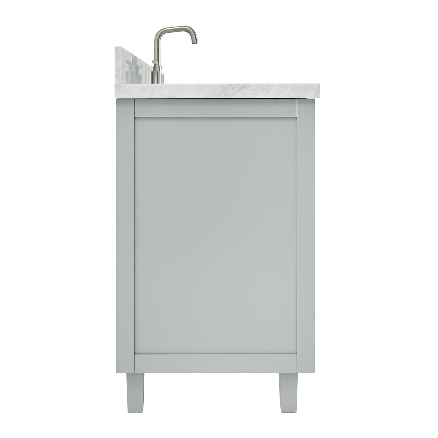 Ariel Bath ARIEL Monrow 49 Single Sink Bathroom Vanity with Italian Carrara Marble Top