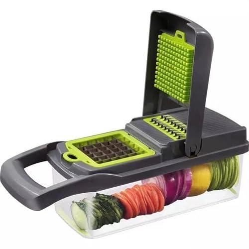 Vegetable Chopper,Pro Onion Chopper,14 in1 Multifunctional Food Chopper,Kitchen Veggie Chopper with 8 Blades,Vegetable Chopper With Container ,Vegetable Slicer Dicer Cutter,Salad,Garlic Chopper