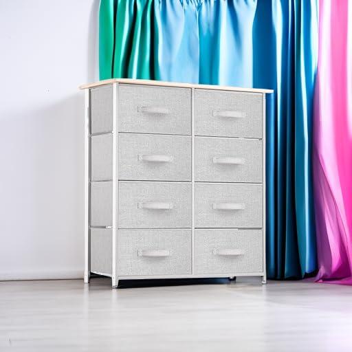 YITAHOME 8 Drawers Dresser Bedroom Unit Shelf Organizer Storage Tower Cabinet
