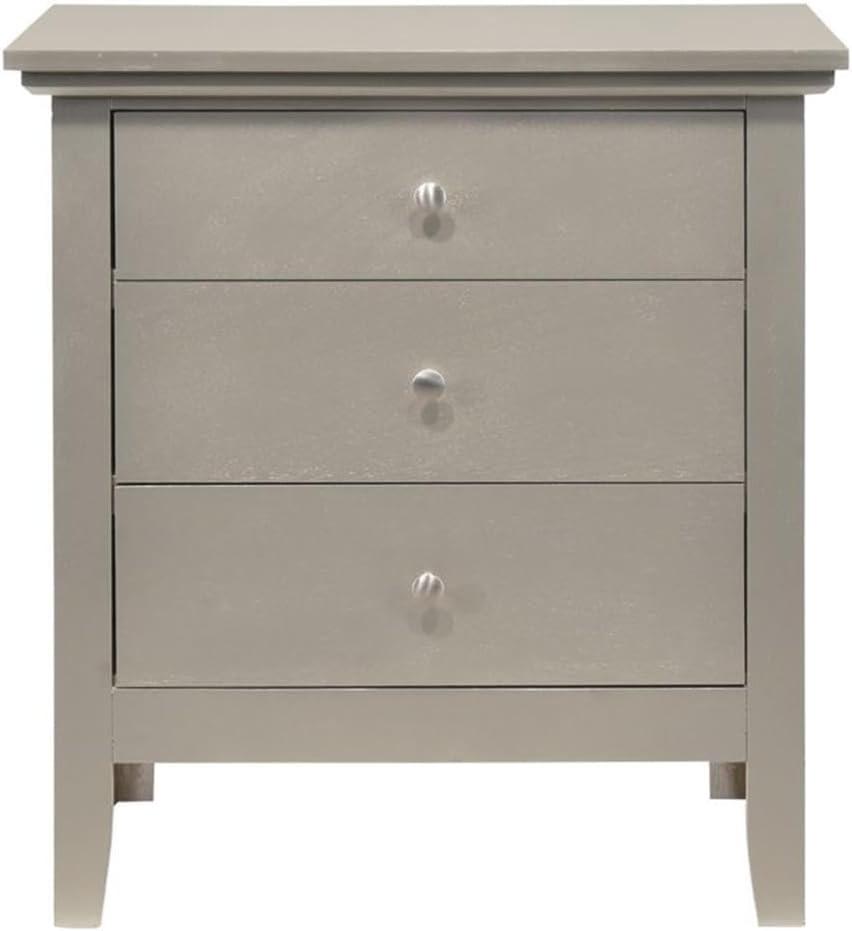 Hammond 3 - Drawer Nightstand Bed Side Table Wood Nightstand Small Bedside Table And Dresser