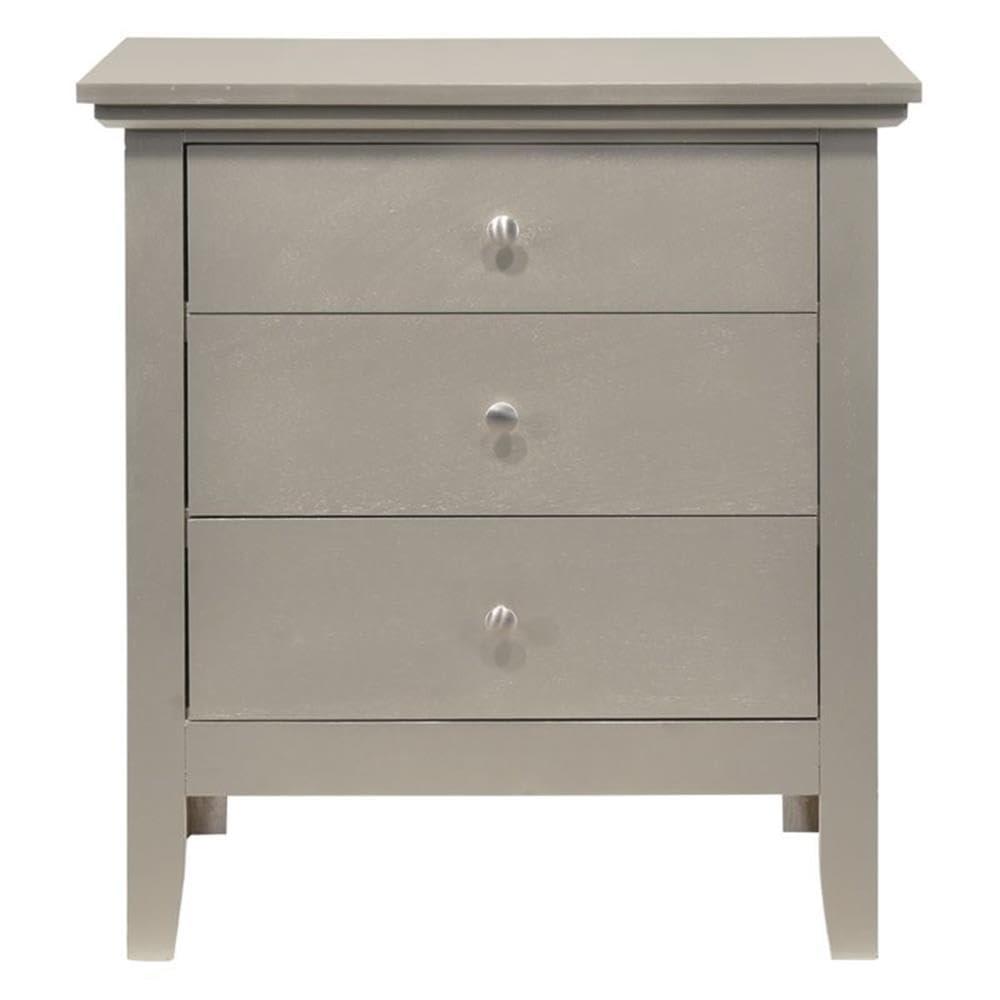 Hammond 3 - Drawer Nightstand Bed Side Table Wood Nightstand Small Bedside Table And Dresser