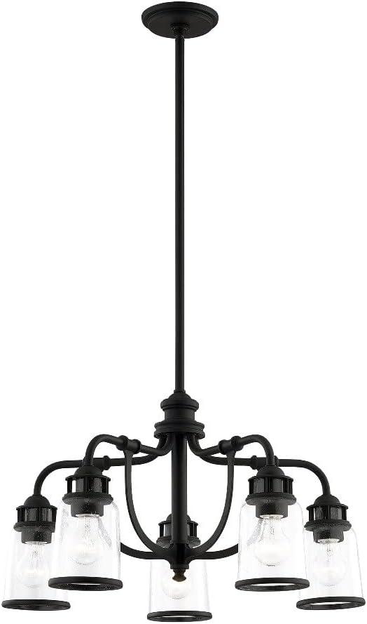 Livex Lighting Lawrenceville 5 - Light Chandelier in  Black