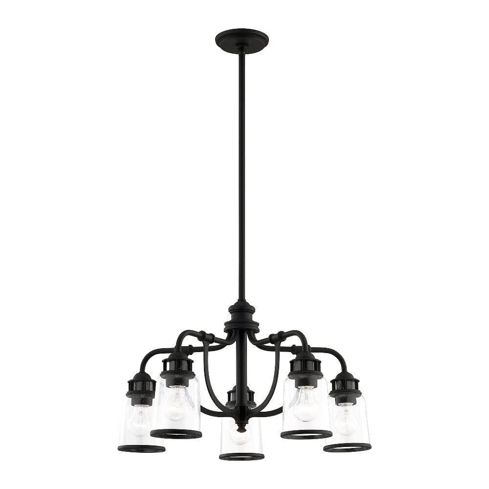 Livex Lighting Lawrenceville 5 - Light Chandelier in  Black