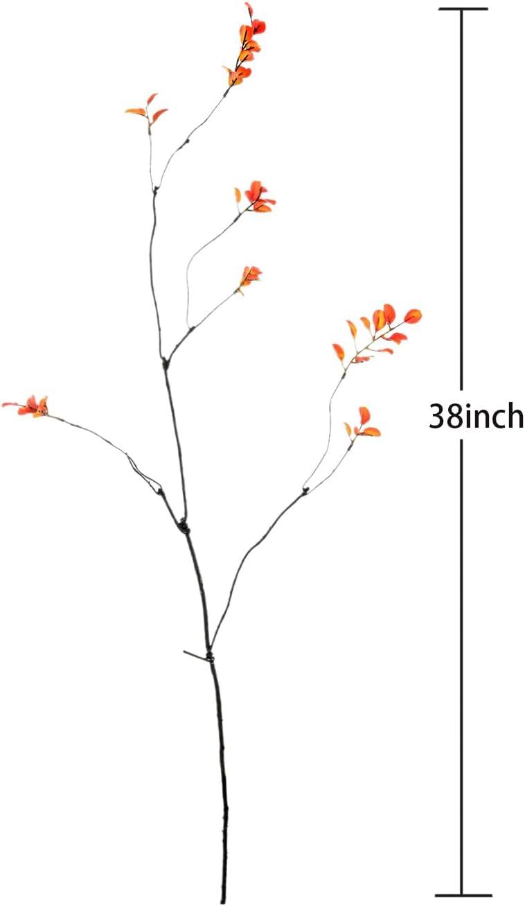 3pcs Artificial Ficus Branches - Lifelike Greenery for Vase | Faux Eucalyptus Banyan Twig Plants for Home, Wedding & Office Decor -