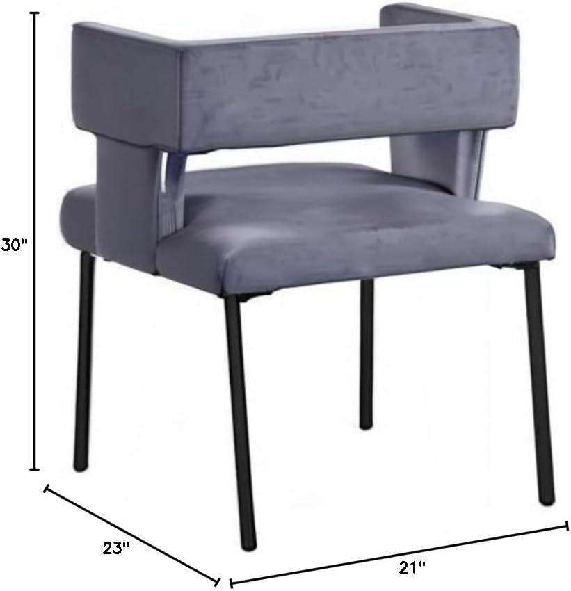 Inga 19'' H Velvet Upholstered Side Chair