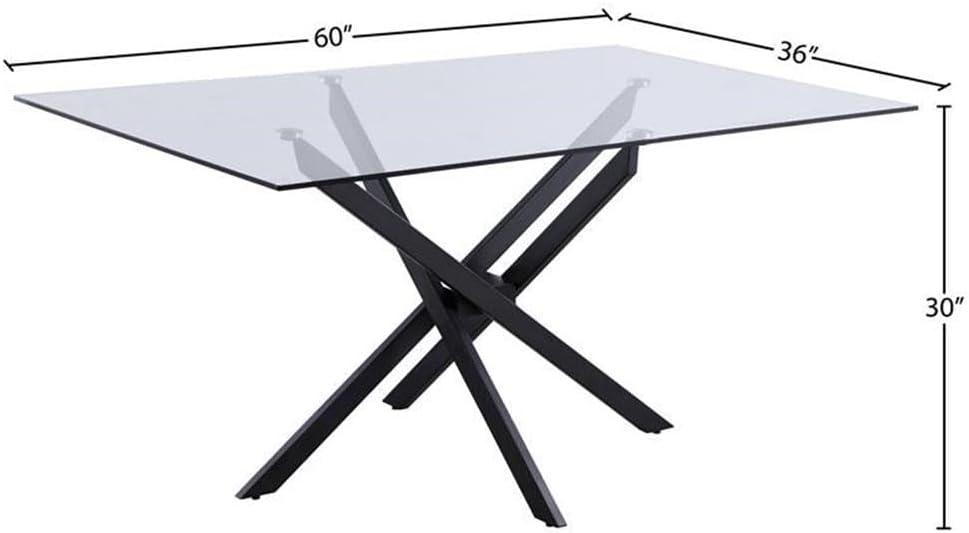 Meridian Furniture Xander Dining Table in Matte Black