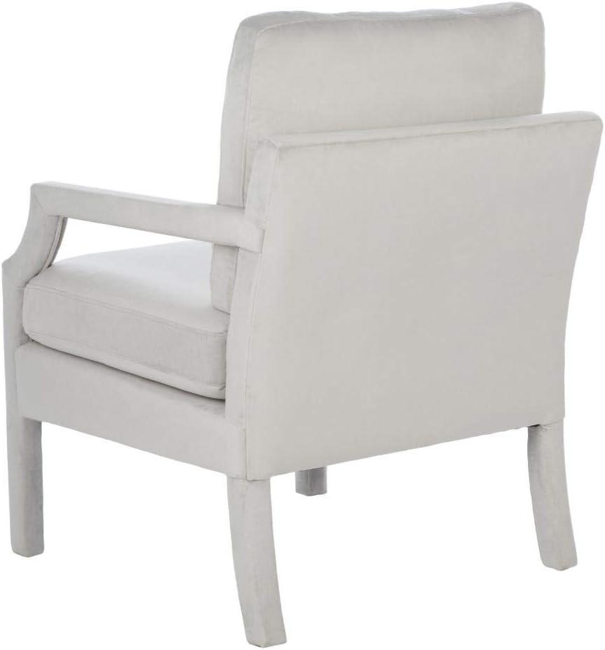 Genoa Upholstered Arm Chair - ACH4510 - Light Grey - Safavieh