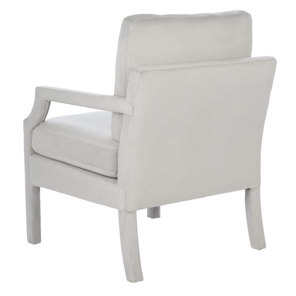 Genoa Upholstered Arm Chair - ACH4510 - Light Grey - Safavieh