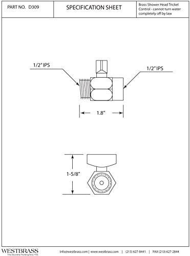 Polished Nickel Shower Arm Volume Control Valve