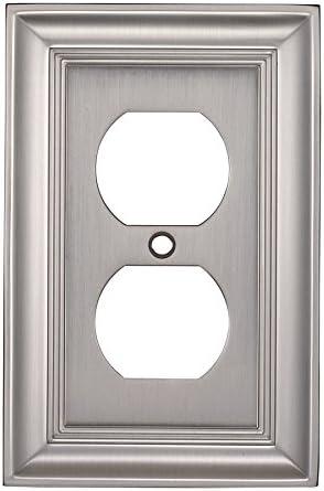 Cosgrove Satin Nickel Single Duplex Wall Plate