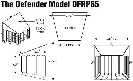 Bathroom & Dryer Vent Pest Guard/Helps Keep Rodents & Birds Out/Bathroom and Dryer Vent Cover Outside/Bird Guard Vent Covers/Dryer Vent Screen Outside/Defender Access + DFR65 / 6.5" White
