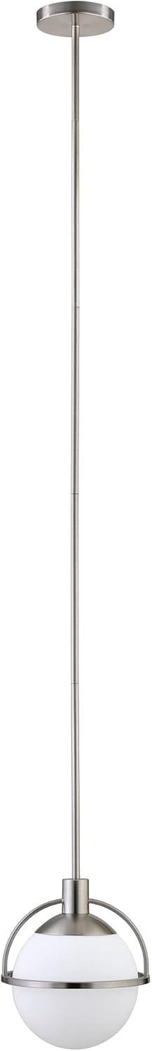 Evelyn&Zoe 9.25" Antique Brass Finish Metal/Glass Semi Flush Mount