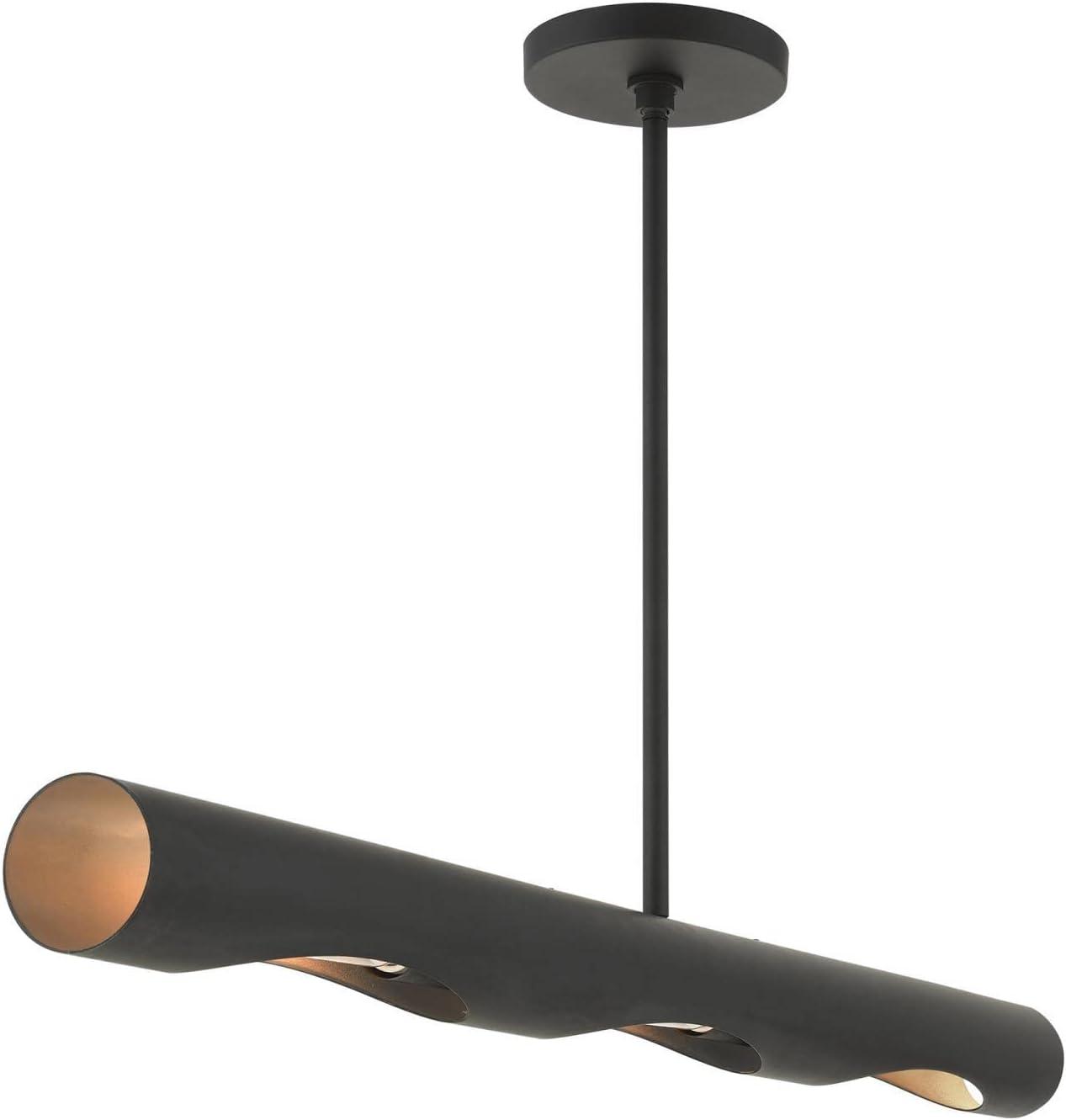 Livex Lighting Novato 3 - Light Chandelier in  Black