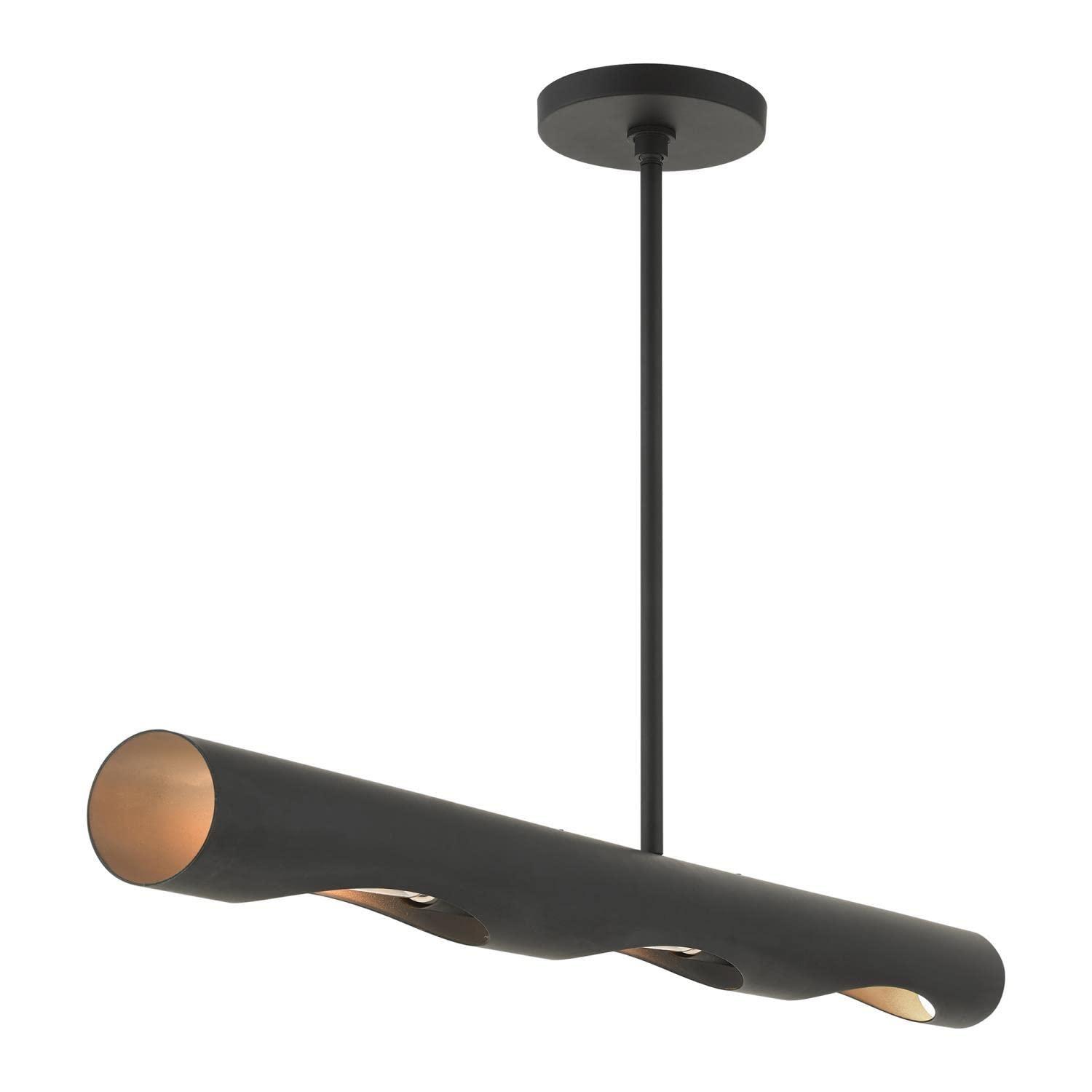 Livex Lighting Novato 3 - Light Chandelier in  Black