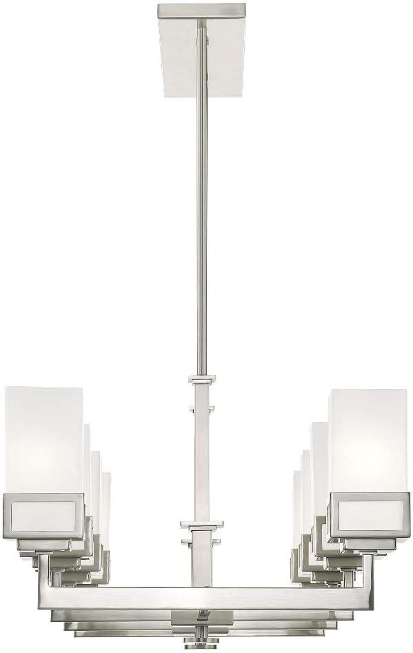 Livex Lighting - Harding - 8 Light Linear Chandelier in Modern Style - 17.75