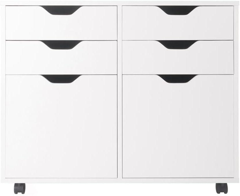 Halifax 2 Sections Mobile Storage Cabinet - Winsome