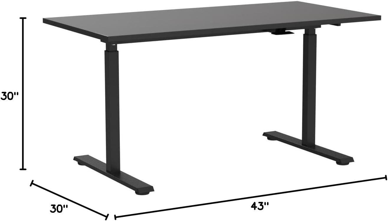 Magellan Espresso 60" Wood Pneumatic Adjustable Standing Desk